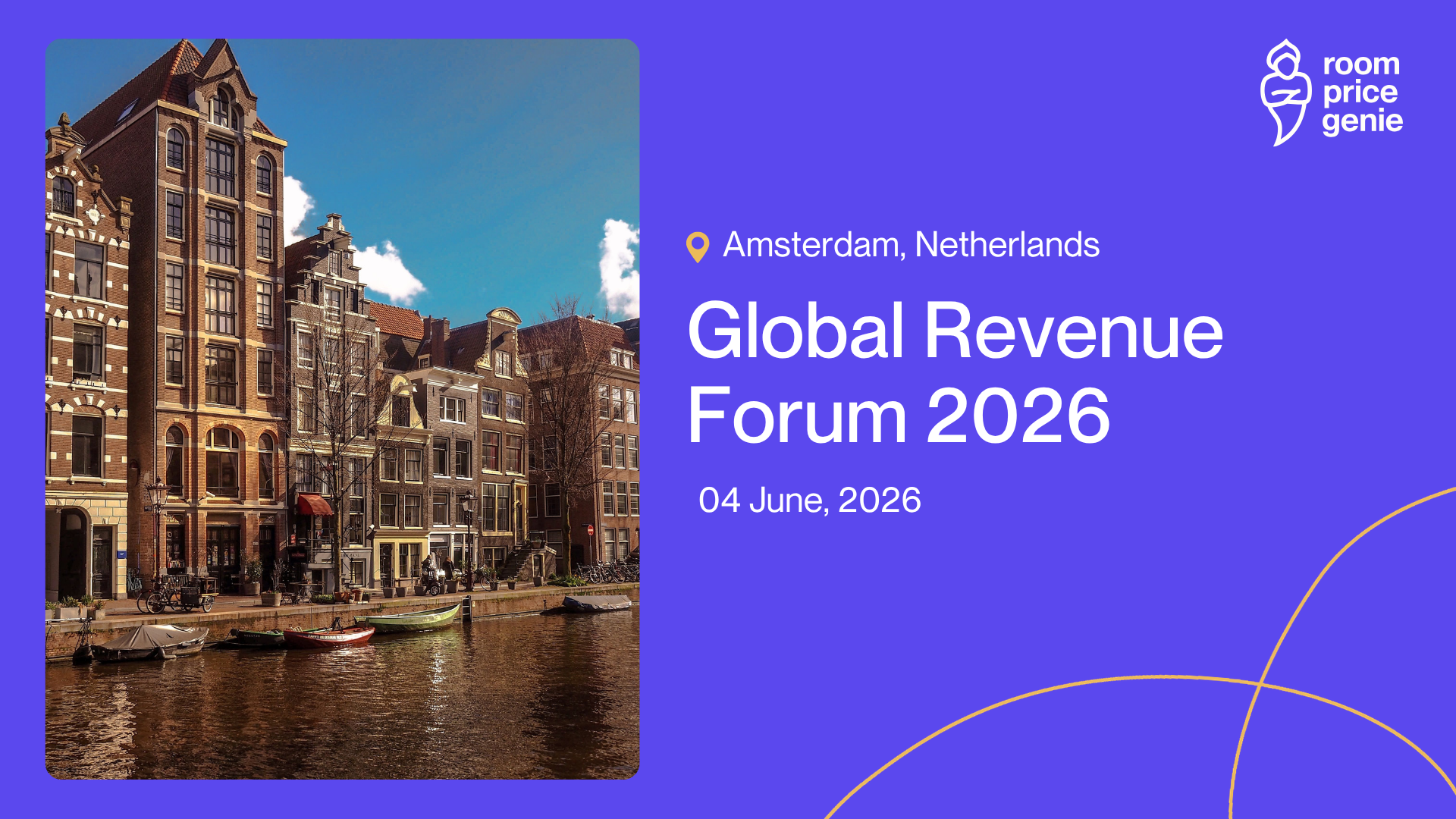 Join RoomPriceGenie at one of hospitality's biggest revenue stages and find out how hotels across the world are doing revenue management, stressing less, and growing more. Connect with hoteliers, revenue leaders, and hospitality tech pros who are done doing revenue management the hard way. We'll be there to talk strategy, share what's working, and show you what automated pricing looks like when it actually fits your property. 
