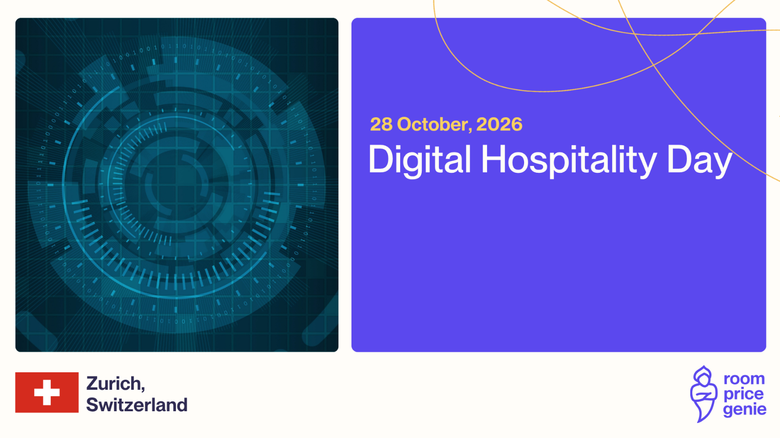 Digital Hospitality Day takes place on 28 October at the Microsoft Conference Center, The Circle, Zurich. It's the Swiss hospitality industry's event for digitalisation and AI, with sessions on artificial intelligence, new operating models, automation and data-driven decision-making.

We're proud to be a Stage Partner again this year, and our Rodman von Heeren will be speaking during the Smart Inputs session. Come find us on-site to talk about getting your pricing right without the daily guesswork. Want to make sure you get time with us? Book a meeting with our team on-site and we'll set aside a slot for you.
